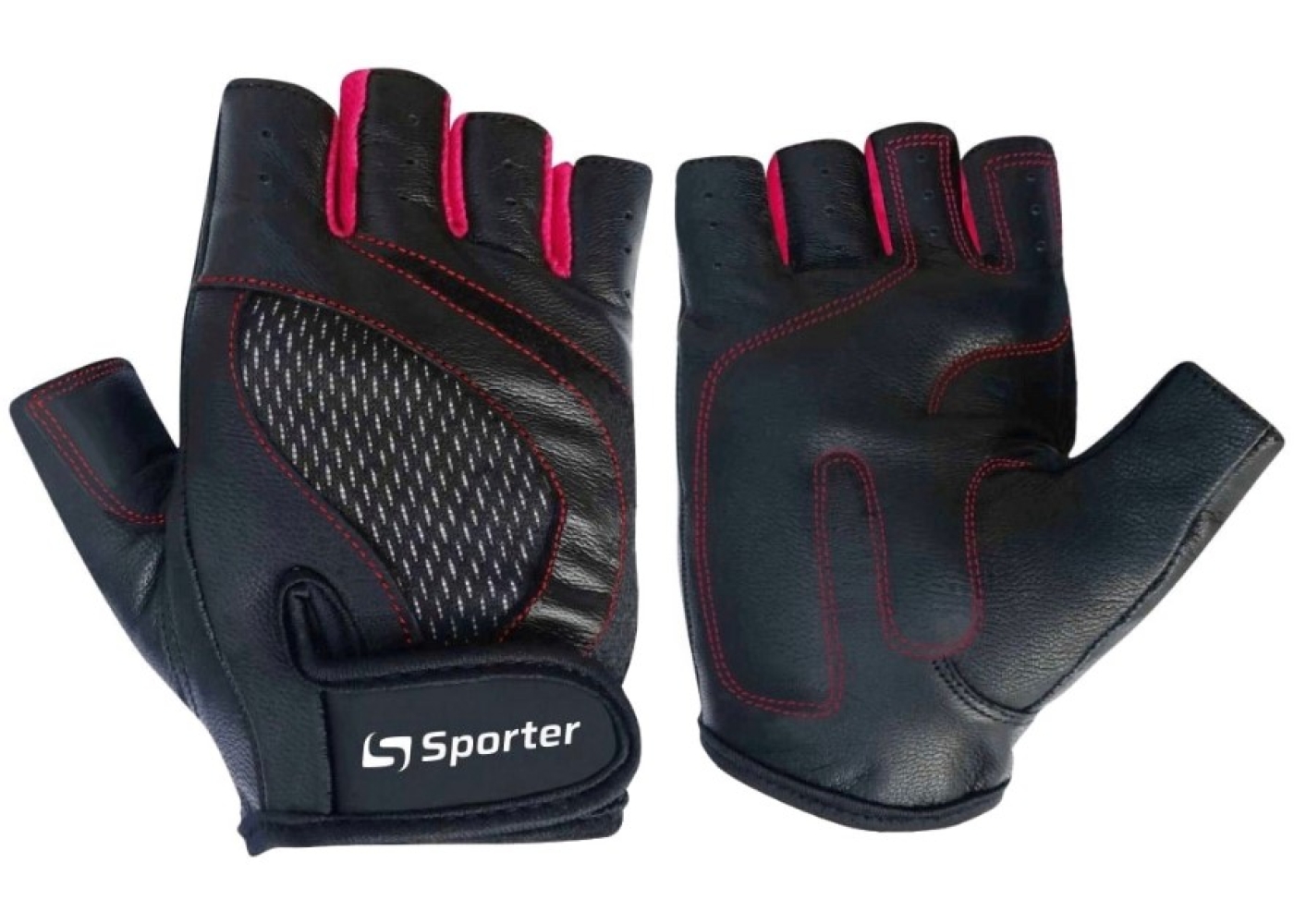 Рукавички жіночі (MFG-204.4 A) - Black/Pink