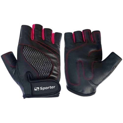 Рукавички жіночі (MFG-204.4 A) - Black/Pink