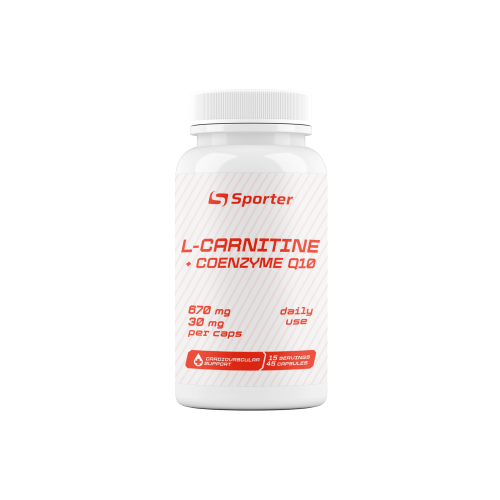 Жироспалювач L-carnitine + коензим Q10 - 45 капс