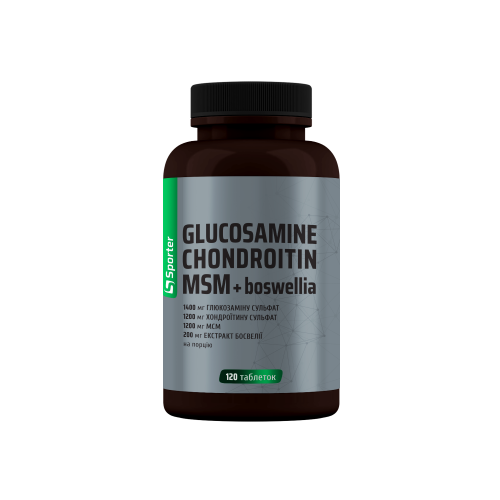 Glucosamine Chondritin MSM + Boswellia - 120  таб