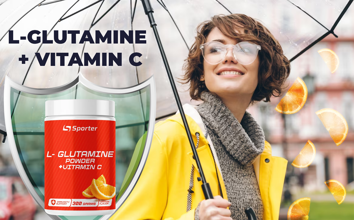 L - Glutamine + Vitamin C - 300 гр